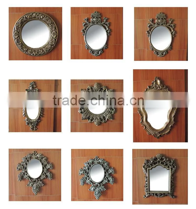 Fashionable resin rococo design mirror frame