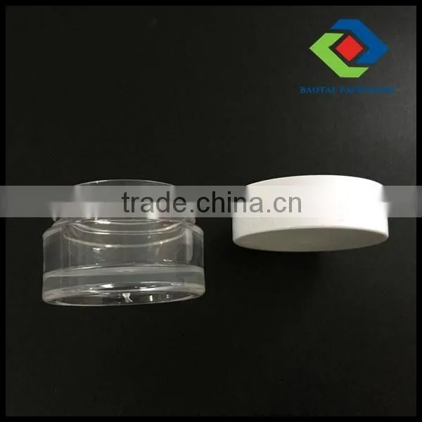 Clear Cream PETG Jar Transparent Cosmetic 100g plastic jar