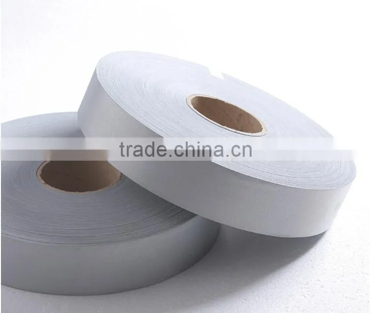 EN471 PVC high visibility fluorecent reflective tape for sew on safety clothing