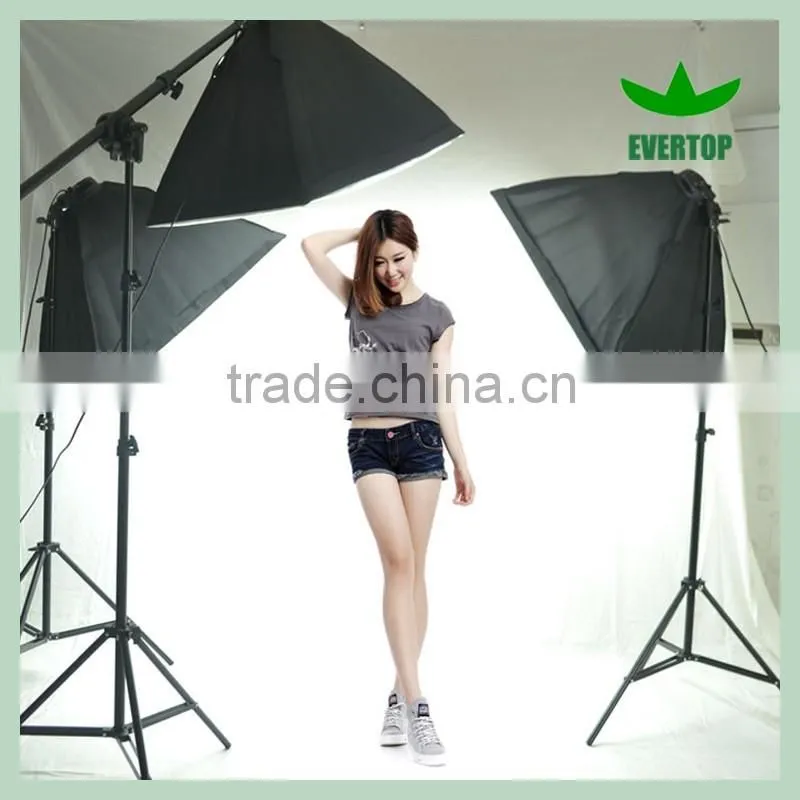 TS-SLK03 Photography video 3 softbox continuous light studio lighting & boom kit