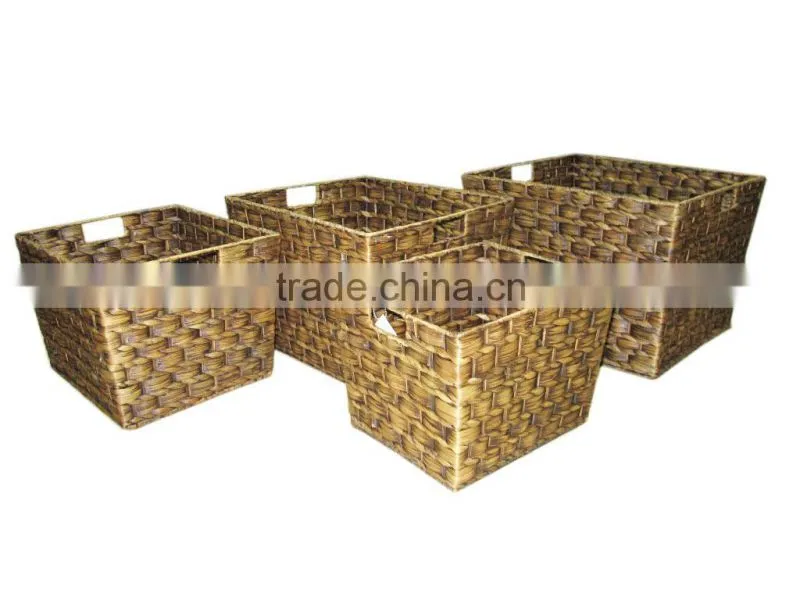 2015 New Product Oval Water Hyacinth Basket for Home Decoration and Furniture