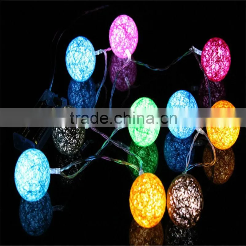 20 Bulbs Pink Tone Nylon Orchid Flower String Lights Home decoration Wedding Party