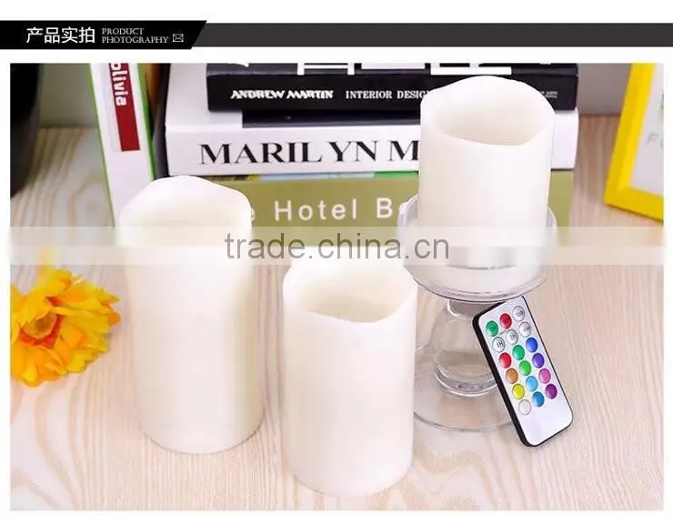 LED candle with remote control/timer
