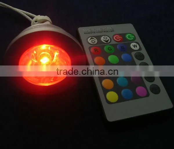 Aluminium alloy led rgb spotlight, ir control 5w rgb spotlight