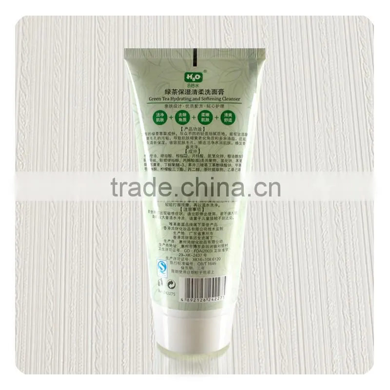 150g PE Tubes with Labeling Surface Handling for Facial Cleanser