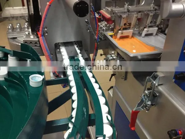 four color vertical pad printing machine for plastic lid with China manufacturer