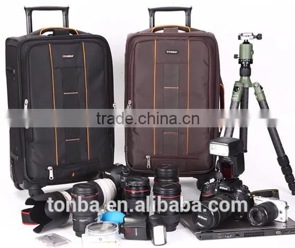 OEM Design Rolling DSLR Case with Wheels and Wheeled Camera Bag for Traverl