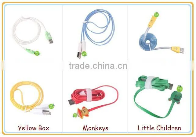 2014 hot selling style Christmas gift LED USB otg cable for iphone 5 /5s/ 6