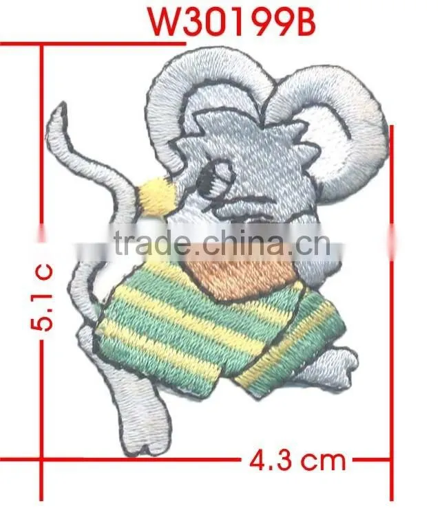Sleeping Dreaming Rat Iron-on Embroidery Custom Badge Patches