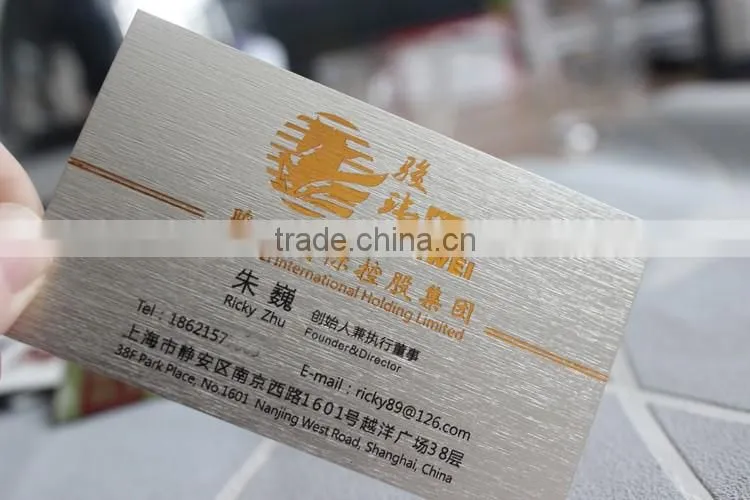 Hot stamping business card custom printing