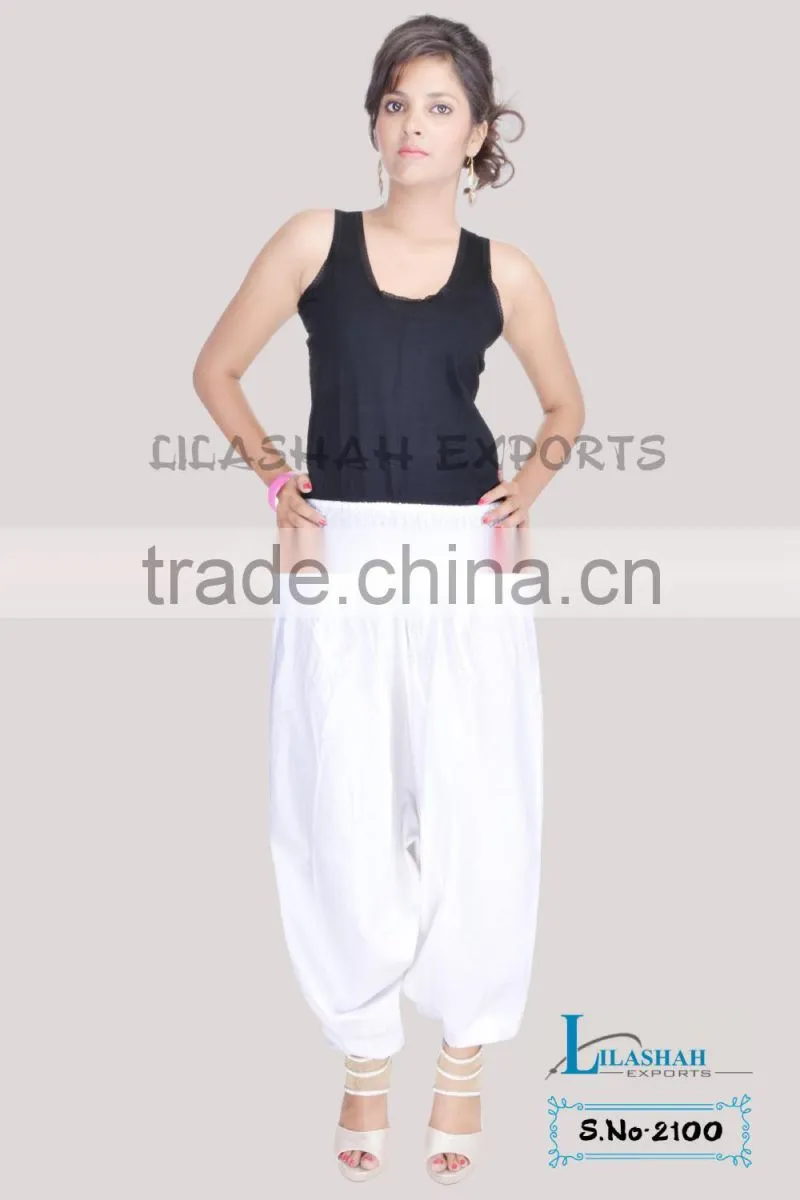2100 Cotton pant Harem Pant Supplier Garments New Fashion Collection Women Clothes Ethnic Garments Sarouel Pantalon