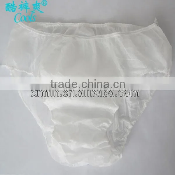 2014 White Plain men seamless nonwoven panty underwear