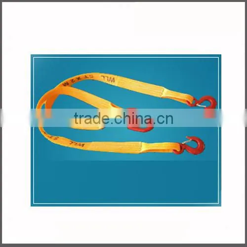 Polyester Sling with rigging hooks and shackle