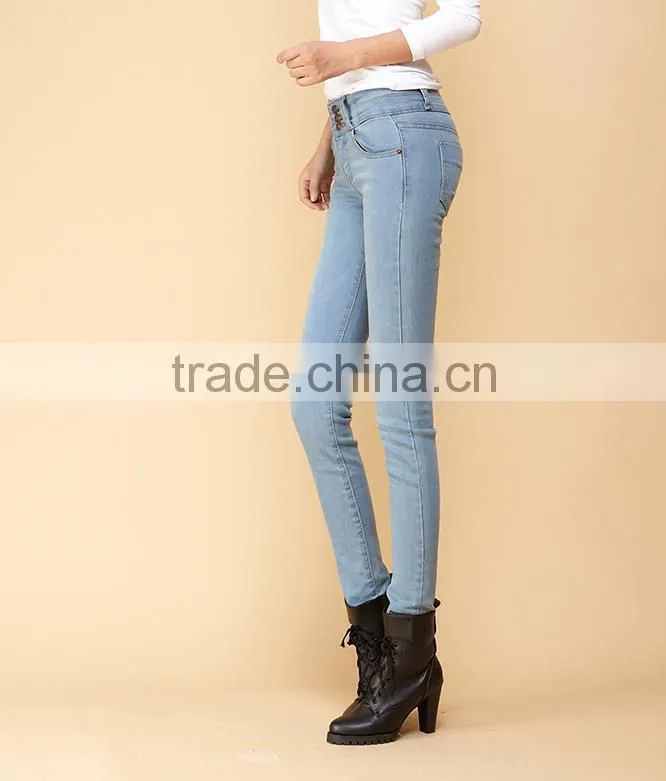 Hot-selling elegant autumn high quality women denim pants