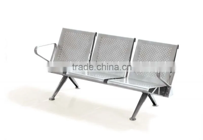 public chair stainless steel waiting chair, lobby waiting chairs