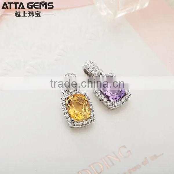 Pendant for best frined S925 platinum plating silver pendant