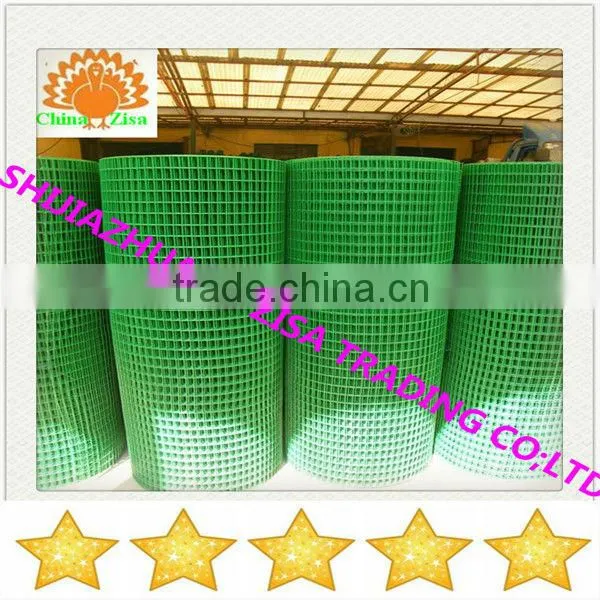 green square wire mesh fence post
