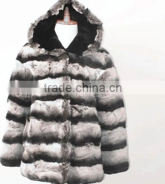 children chinchilla rex rabbit fur coat