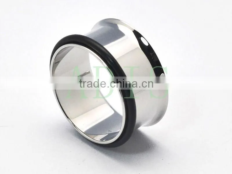 White howlite saddle ear plug