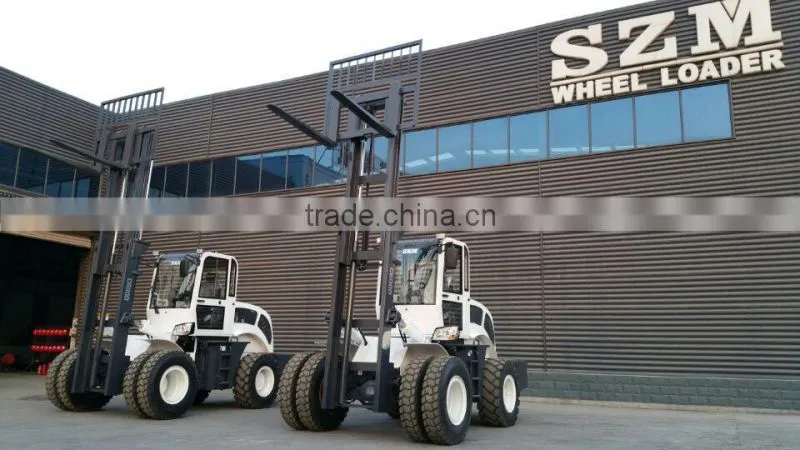 Heavy construction equipment New Terrian Forklift 6000 with hydraulic transmission