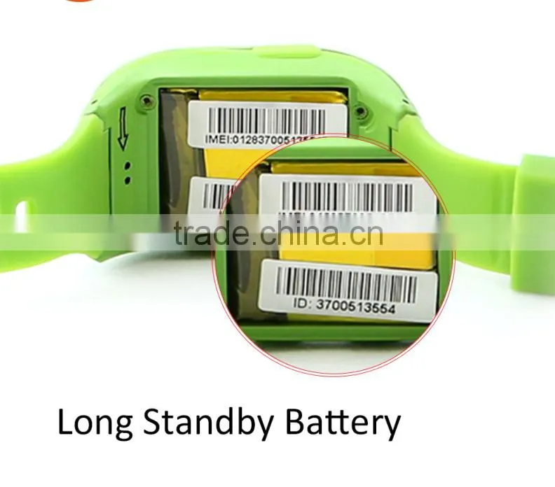Students Wrist silicon water resistant location talking SOS panic button watch GPS Tracking kids Watch