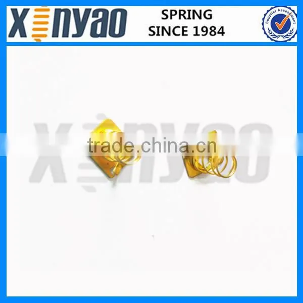 Nickel plated battery contact springs