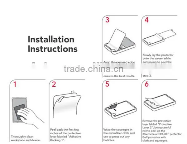 anti dust PET screen protector for lenovo s650