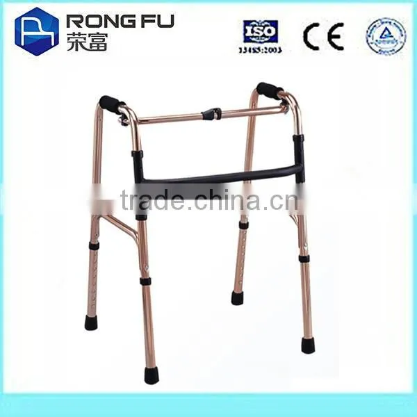 Folding rollator walker