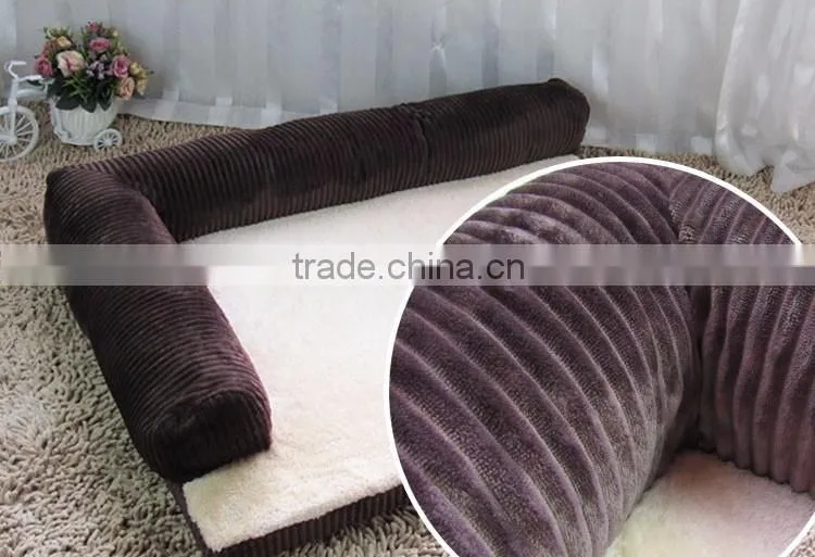 High quality corduroy luxury pet dog bed wholesale