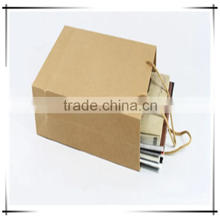 Brown Paper Bag Luxury Shopping Paper Bag For Cloth Foldable Packaging Box