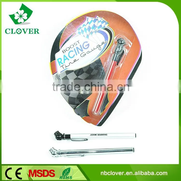 Long size best car using 5-50PSI pen type tire pressure gauge