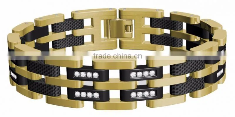 Hot sell sytle 361L Stainless Steel Mens Bracelet , health Titanium bracelet for wholesale