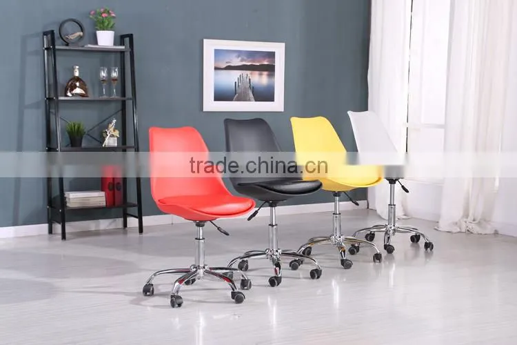 Modern Cheap Plastic Swivel Lift Chair with Wheels