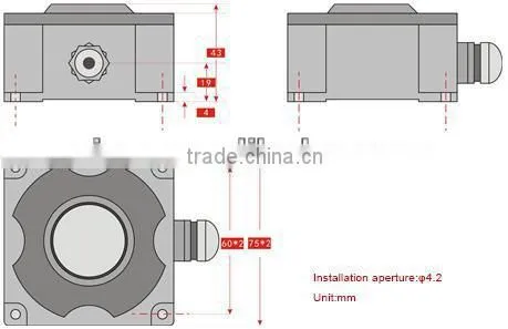 High Resolution Radar Vehicle Tilt Detection Switch RS232 Output