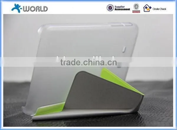 Origami Stand Leather Case for Samsung Galaxy Tab A 7.0 with Fingerprint Resistance Matt Back Case