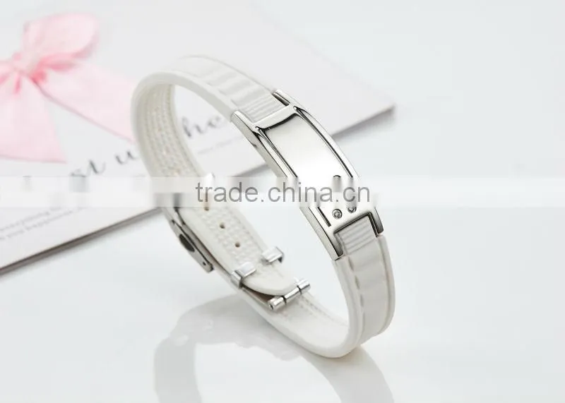 Noproblem D004 white titanium magnetic 2015 sell hot women jewelry bracelets