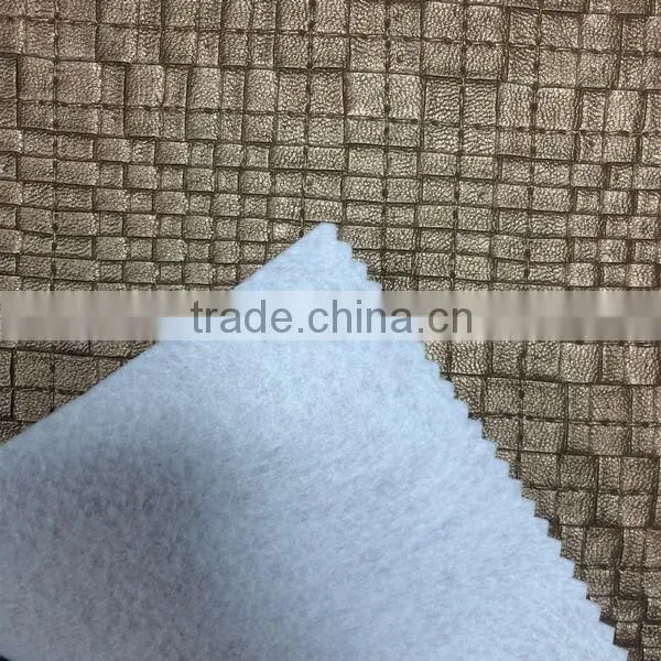 Embossed PVC leather material for sofa and car seat usage