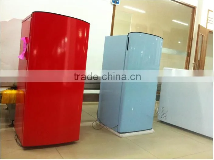 Beautiful design refrigerator sky blue color fridge made in china