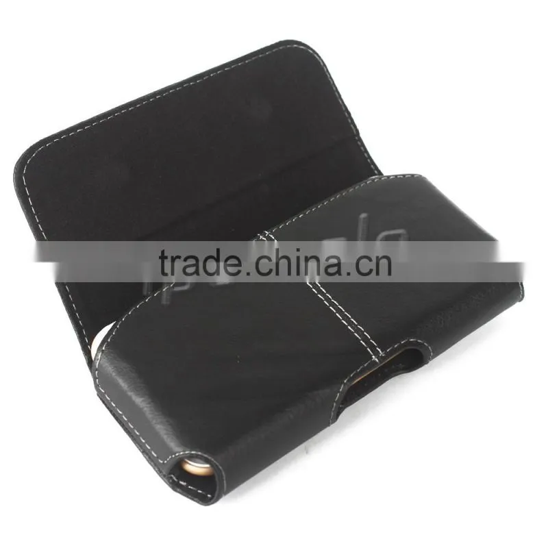 Durable Horizontal Universal Smartphone case XL Black Leather Case, fit for all mobile phone