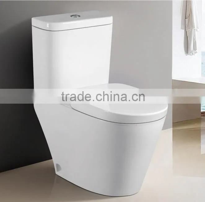 two pieces washing down toilets with wall mounted and floor mounted