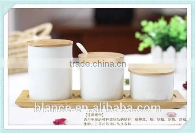 ceramic spice jars set white salt and pepper and sugar pots