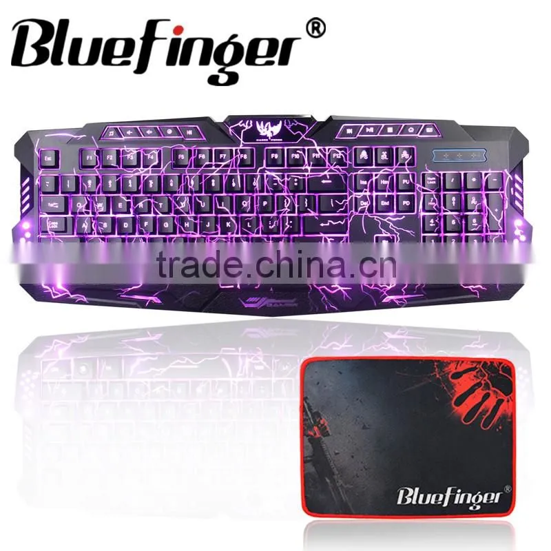 USB Wired Russian English layout Backlit Computer gaming Keyboard