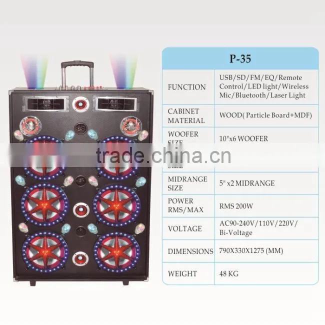 2014 new bluetooth portable speakers with wireless MIC ,USB,TF card,fm radio, portable speakers with wireless MIC L-105