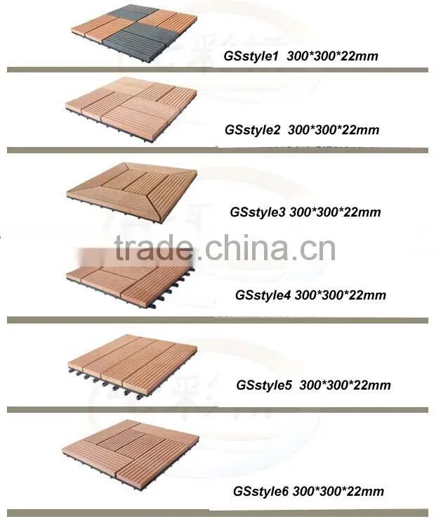 waterproof wood plastic composite DIY decking