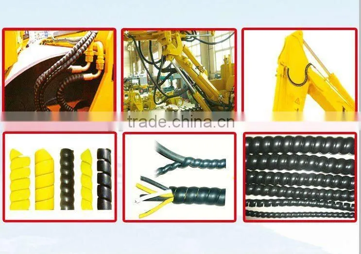 Electric cable protection tube machine / PP PE cable protector making machine