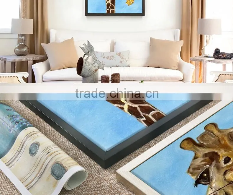 Animal oil painting on canvas,deer wall painting on canvas