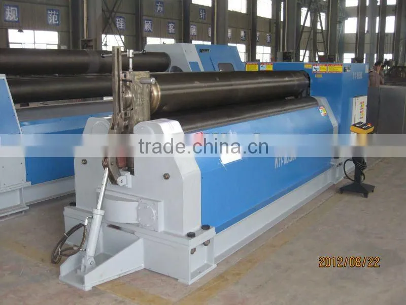 specification for sheet rolling machine,3-roller steel plate rolling machine