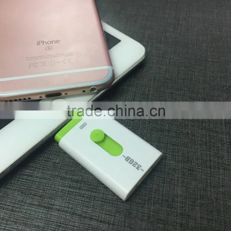 The top hot selling 3 in 1 otg usb drive for apple iphone 6s usb flash drive otg ,mobile phone usb flash drive