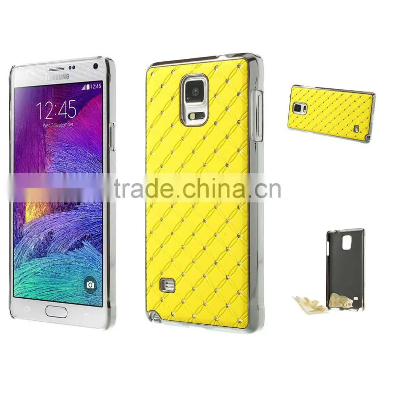 Diamond Pattern PC Case for Samsung Note4, Back Case for Note4, Plastic case for Note 4
