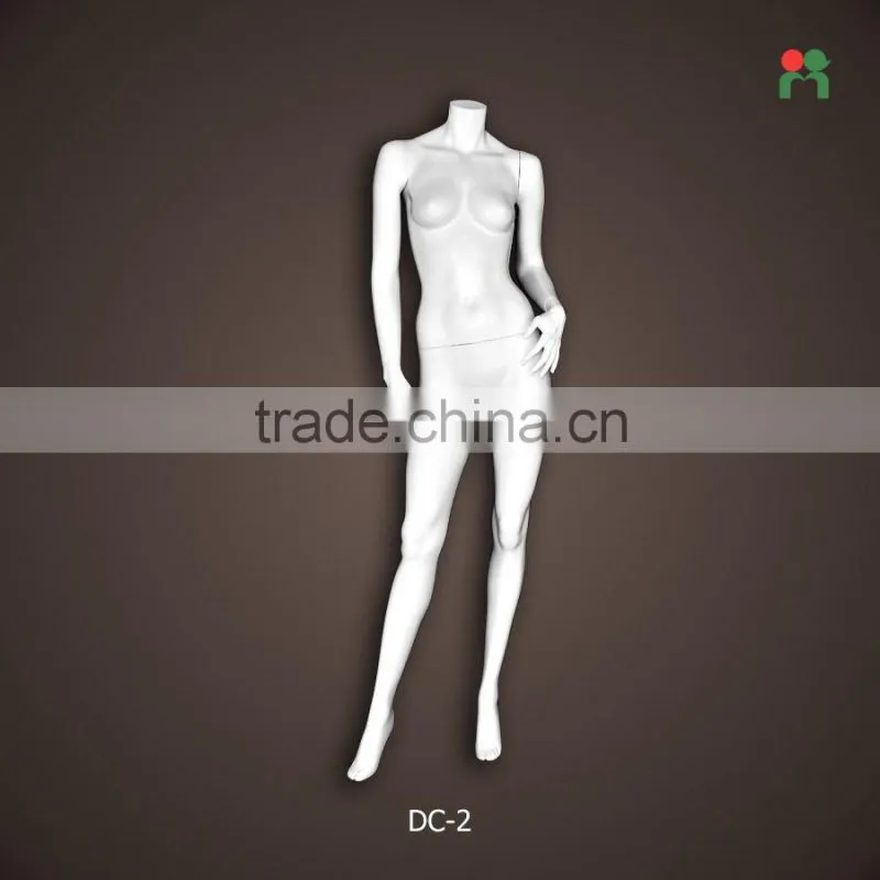 Fashion display female headless moulage mannequin de couture la base